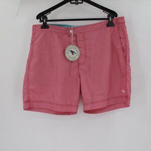 NWT TED BAKER Gatley Swim Trunks Mens 5 pink mesh Lined Lobster Geo Print shorts
